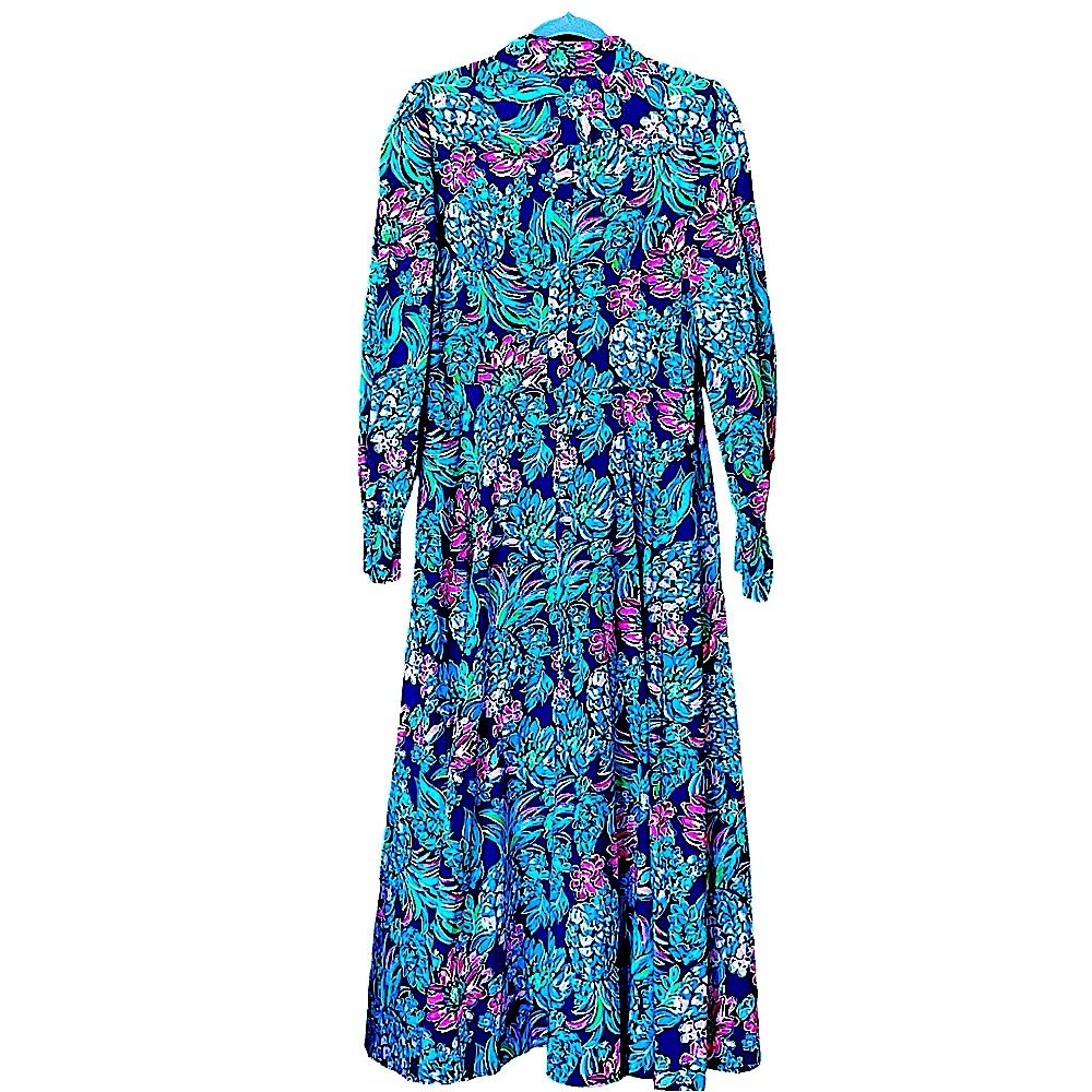 NWT Lilly Pulitzer Floral Long Sleeve Dress - Picture 8 of 9